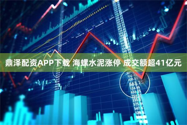 鼎泽配资APP下载 海螺水泥涨停 成交额超41亿元
