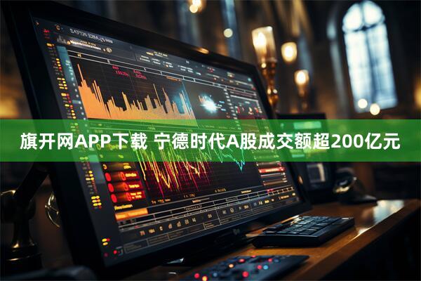 旗开网APP下载 宁德时代A股成交额超200亿元